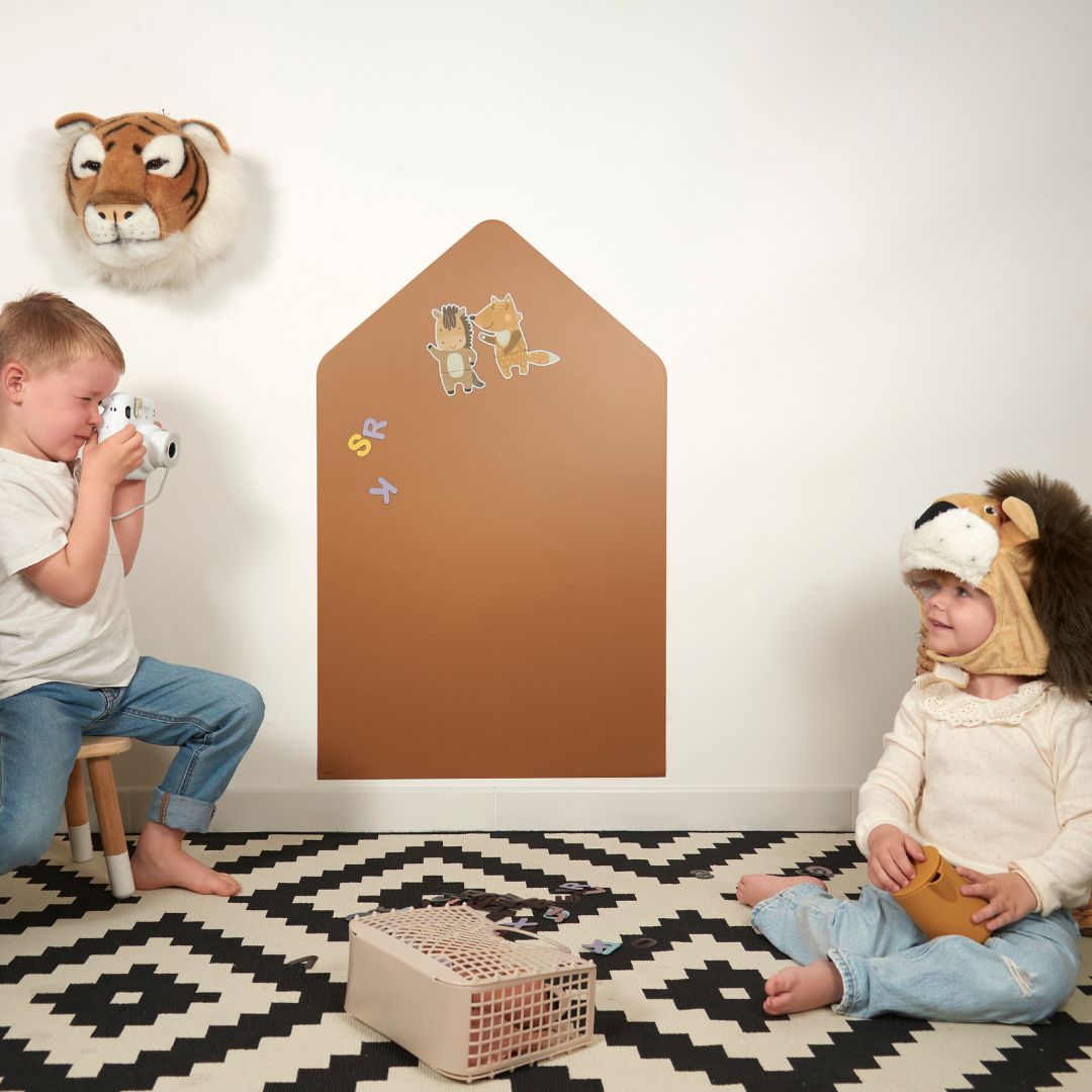 Ferflex magnetische muursticker huis caramel bruin