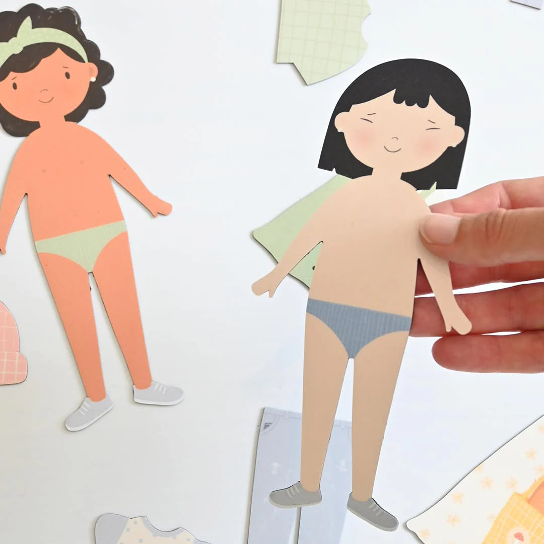 Ferflex magnetische figuurtjes aankleden meisje