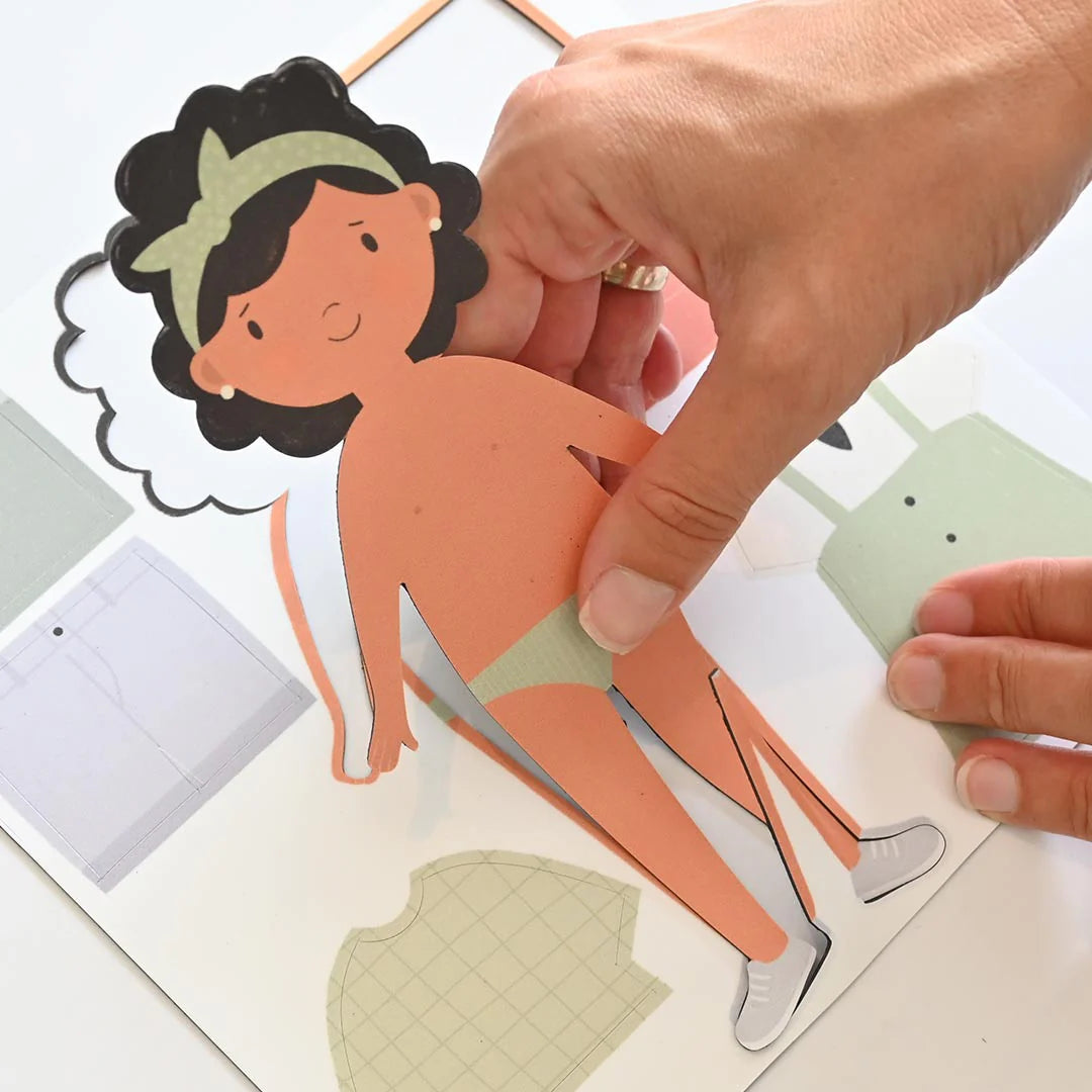 Ferflex magnetische figuurtjes aankleden meisje