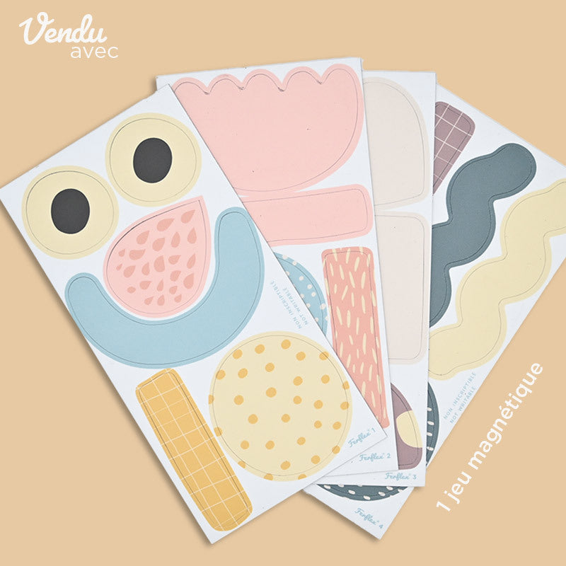 Ferflex magnetische muursticker boog roze beige