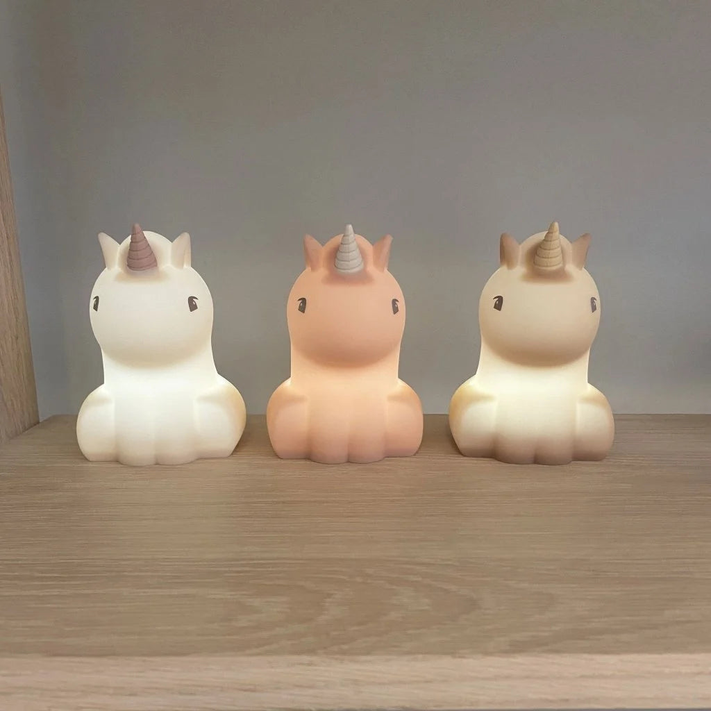 Nuuroo siliconen nachtlampje unicorn natural