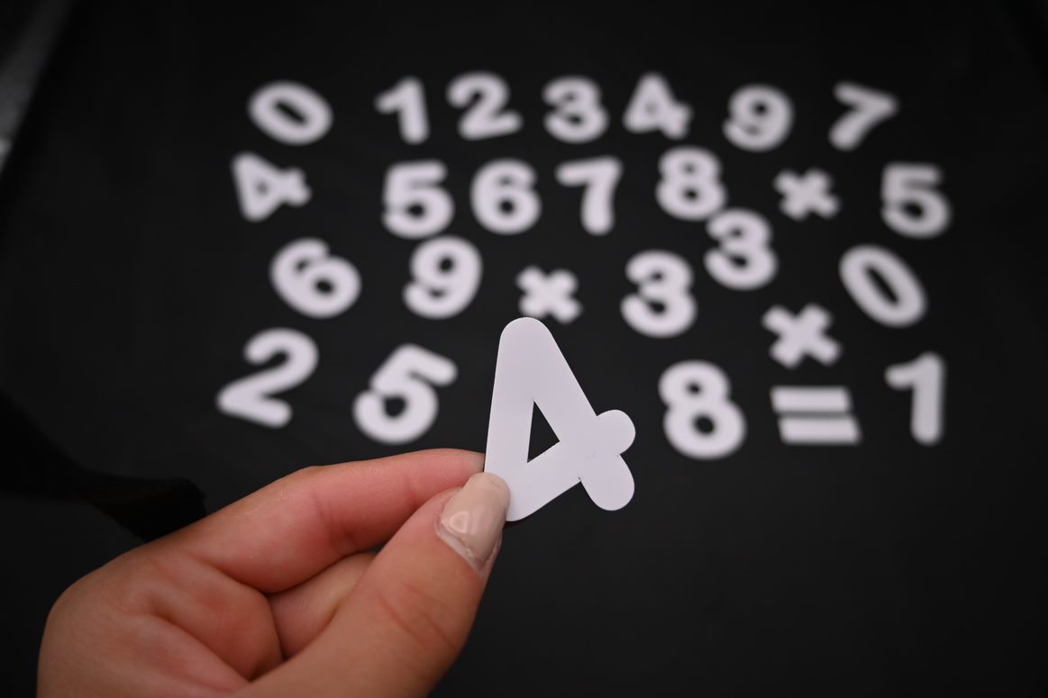 Ferflex witte magnetische cijfers (set van 100)