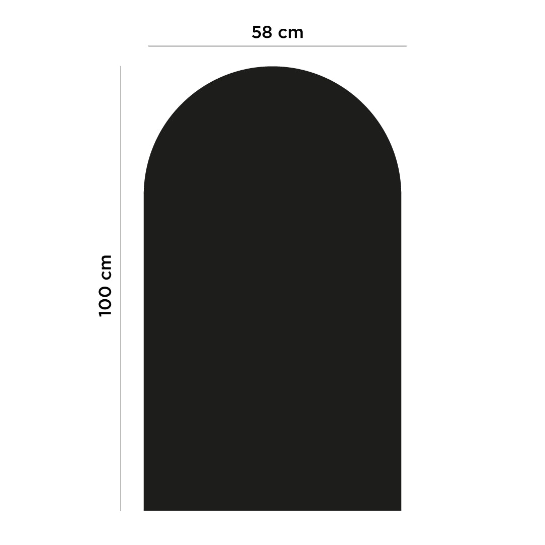 Ferflex magnetische muursticker boog zwart
