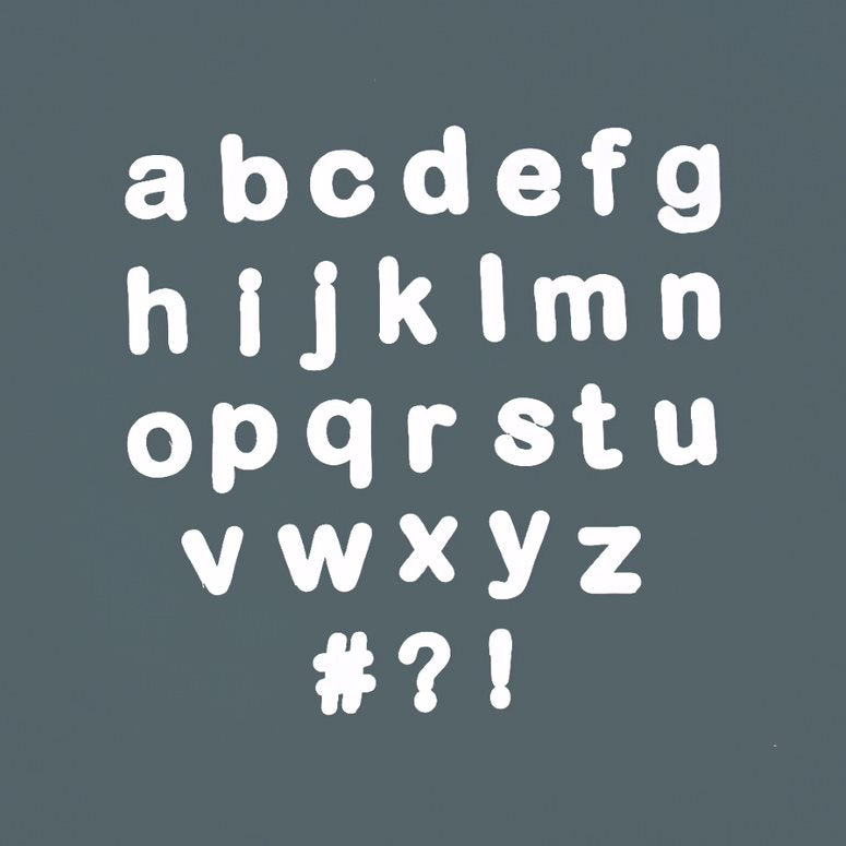 Ferflex witte magnetische letters (set van 125)