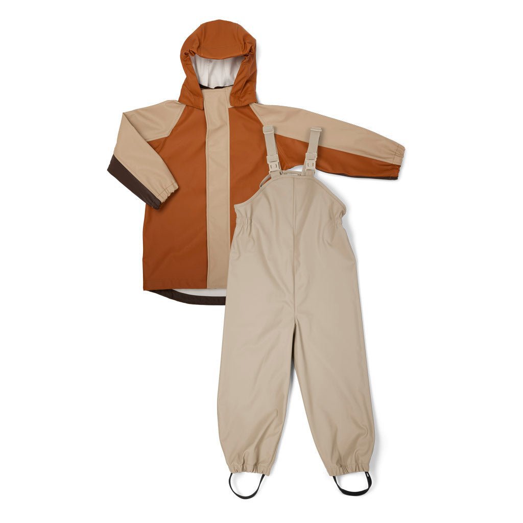 Nuuroo regenset jas en broek mini maat 92