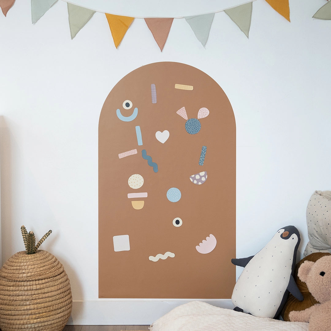 Ferflex magnetische muursticker boog caramel