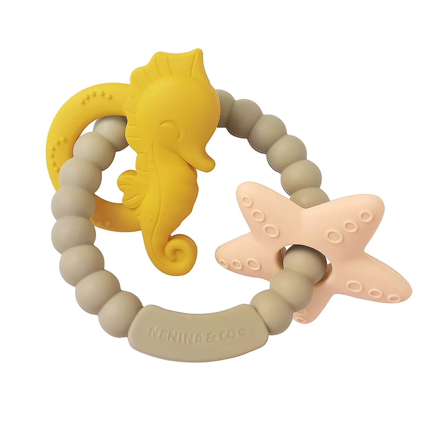 Nenina & Co siliconen bijtring marine pastel