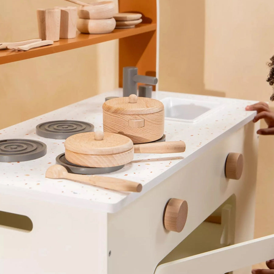 Coco Village houten pannen set met spatel en lepel