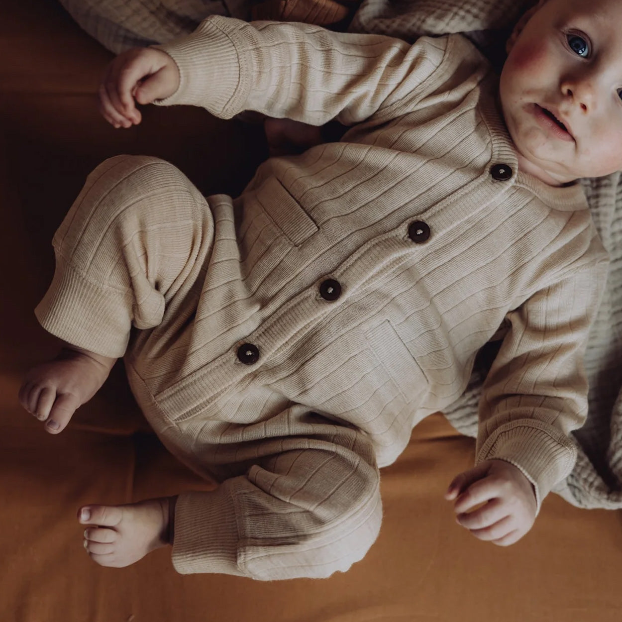 Finch & Fable boxpakje wol ribbelstof oat