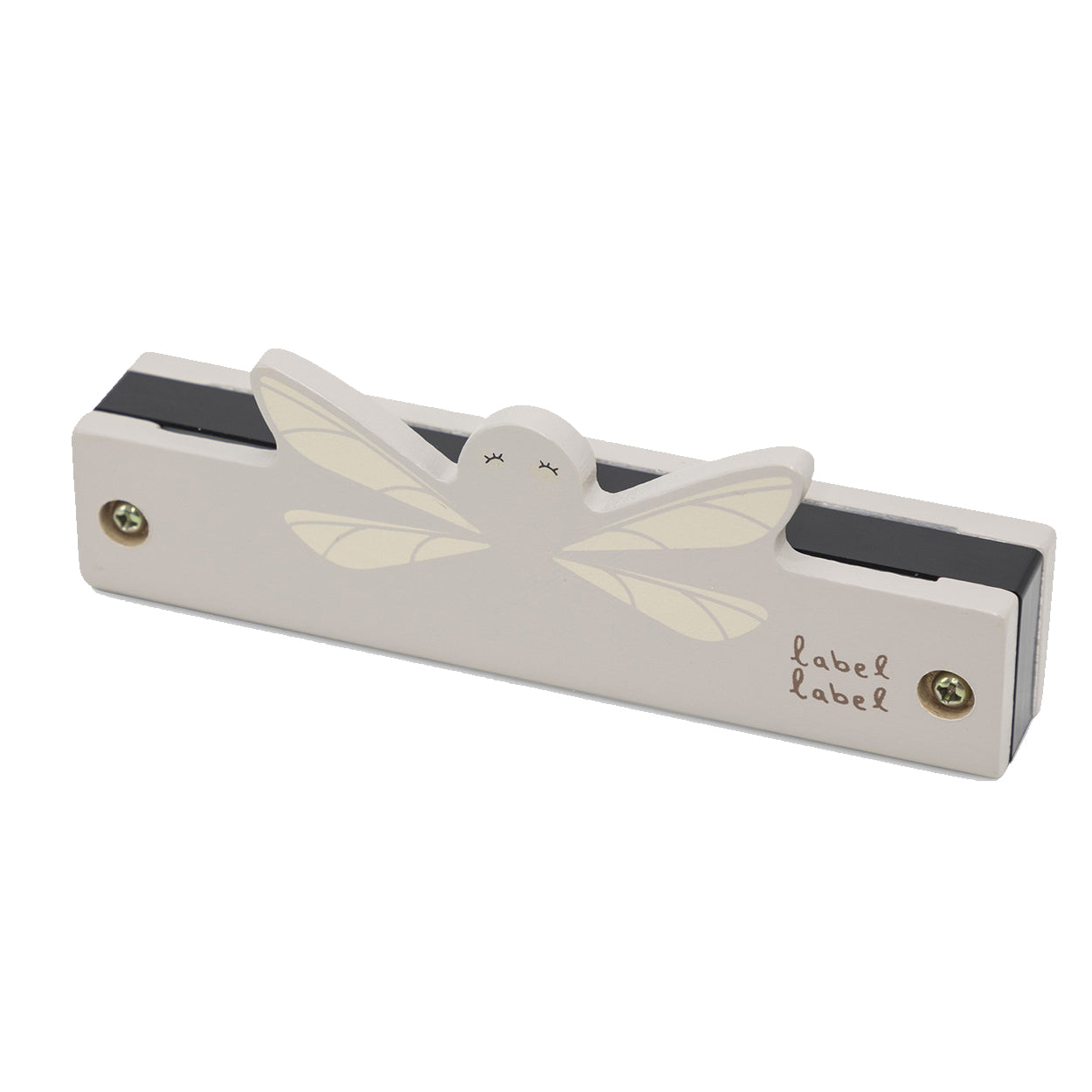 Label Label houten mondharmonica nougat