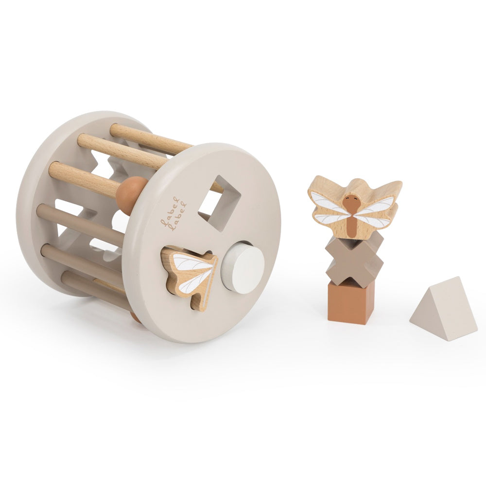 Label Label houten vormsorteerwiel nougat