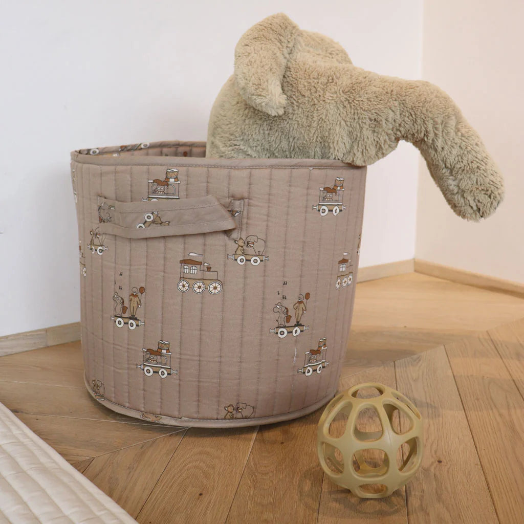 Nuuroo gewatteerde opbergmand groot carnaval trein