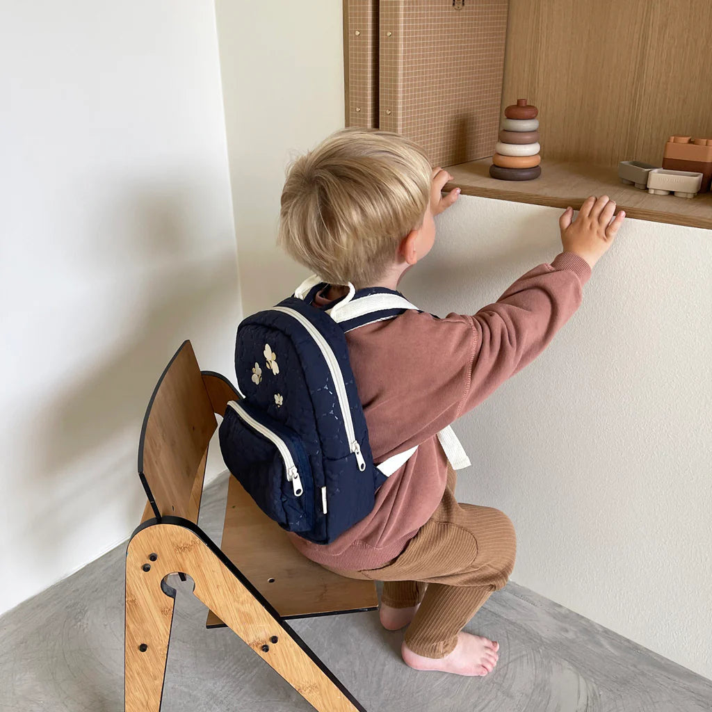 Nuuroo gewatteerde rugtas black iris