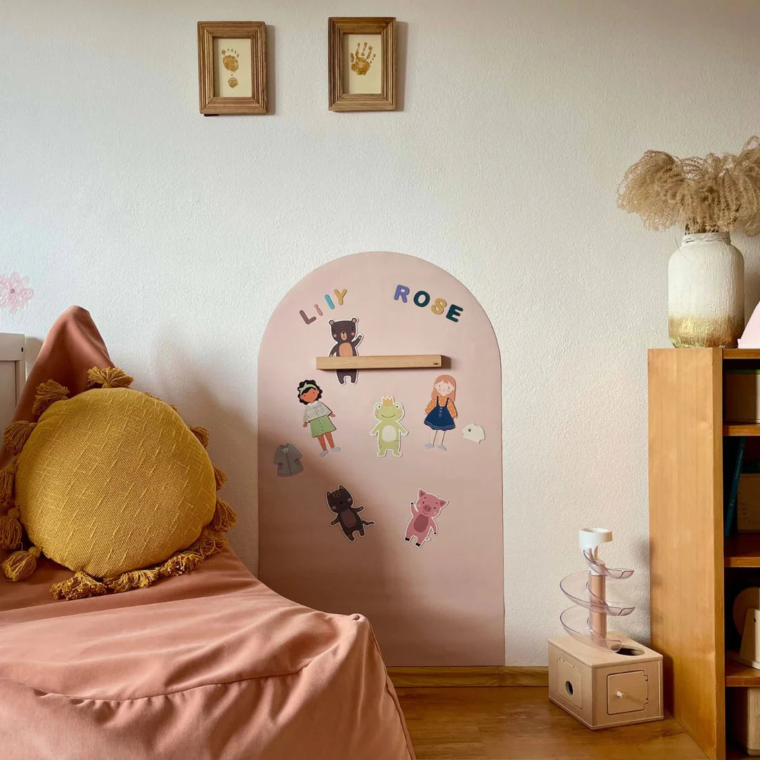 Ferflex magnetische muursticker boog roze beige