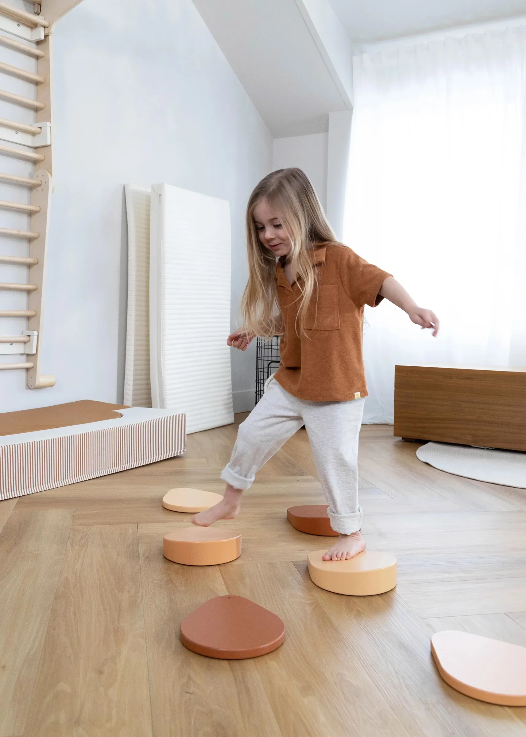 Coco Village set van 6 balans stenen