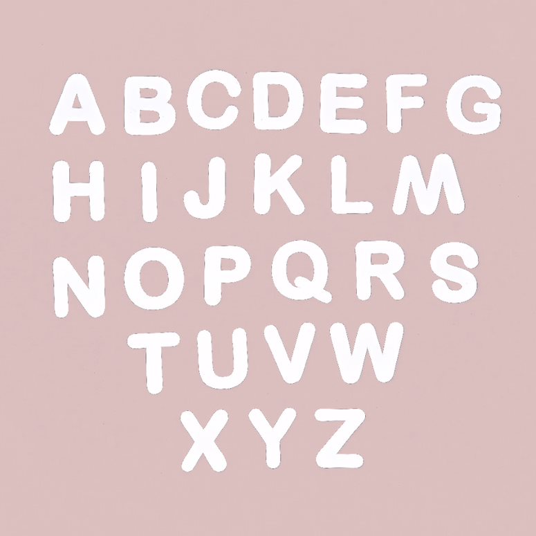 Ferflex witte magnetische letters (set van 125)