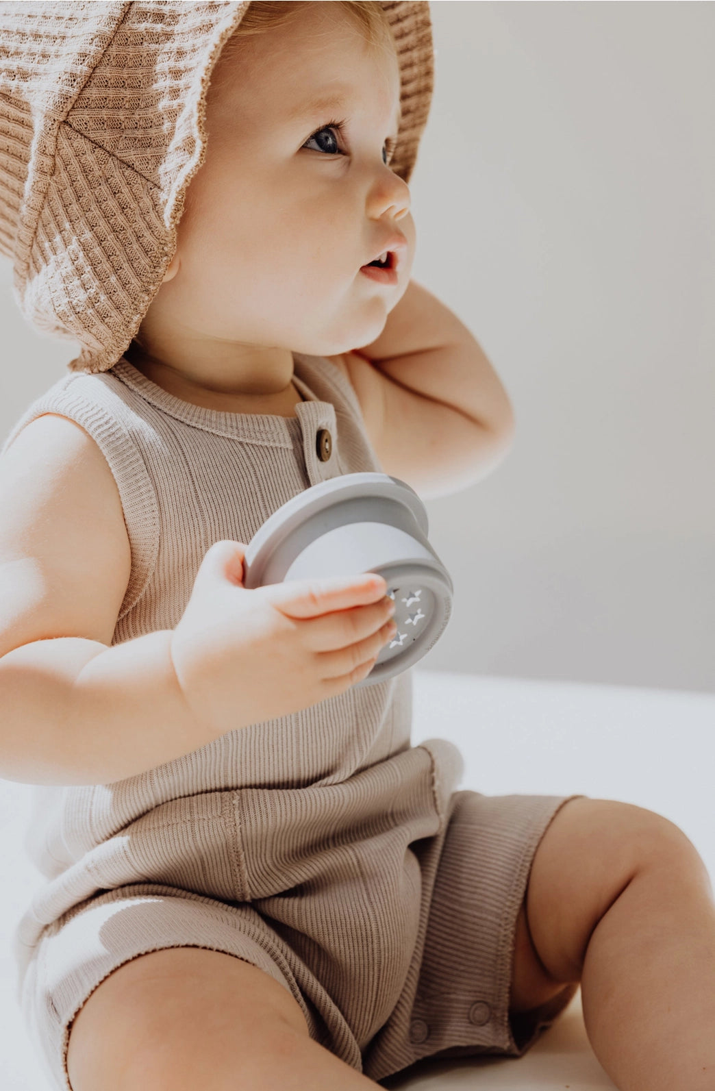 Finch & Fable bucket hat wafel bruin