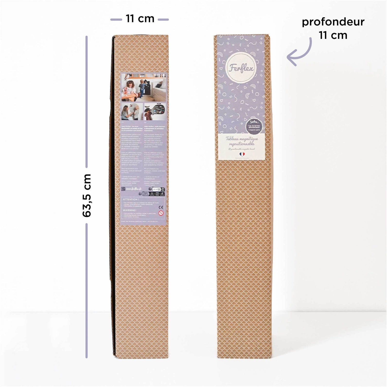 Ferflex magnetische muursticker huis roze beige