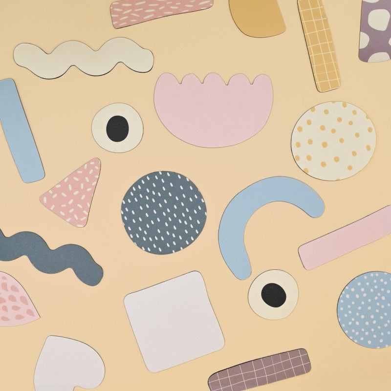 Ferflex magnetische muursticker huis roze beige