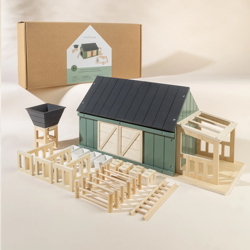 Coco Village houten boerderij met accessoires
