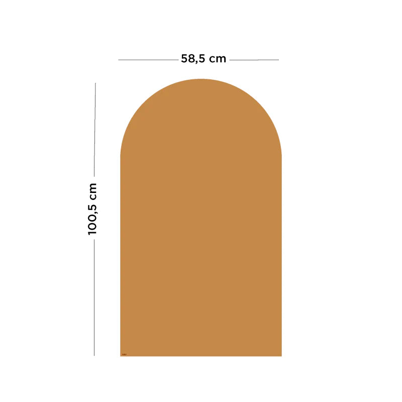 Ferflex magnetische muursticker boog caramel