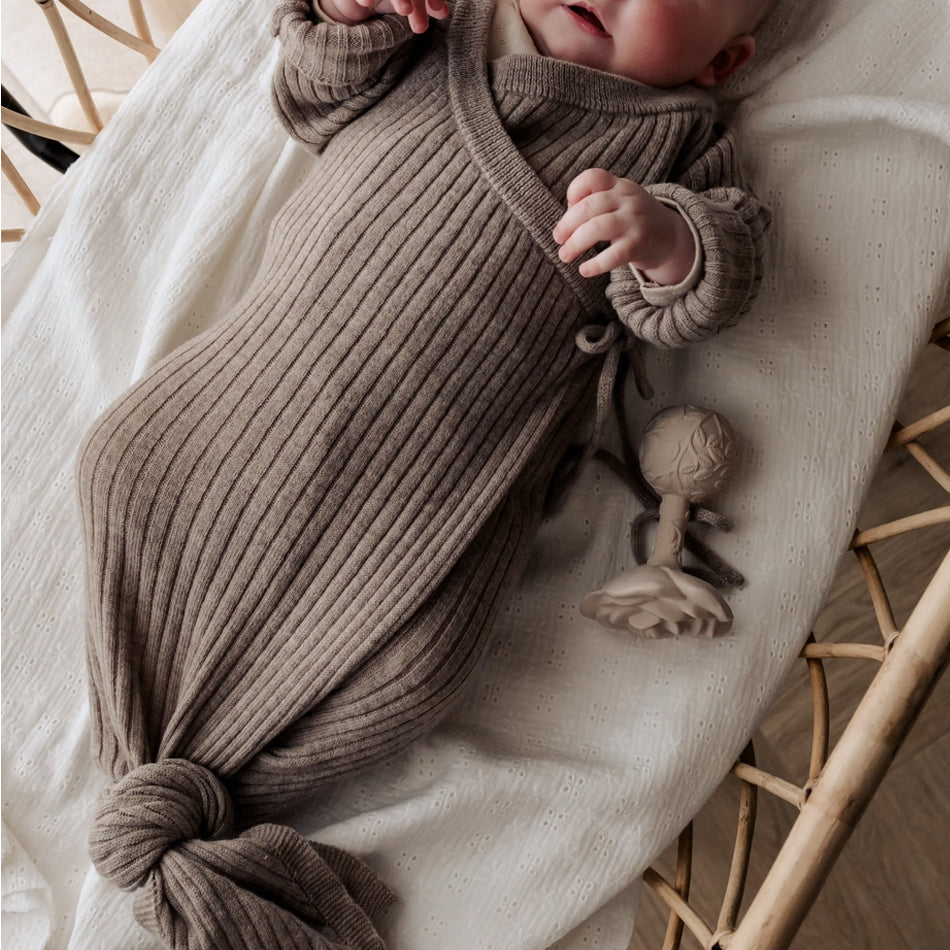 Moalie merinowol sleepsuit beige