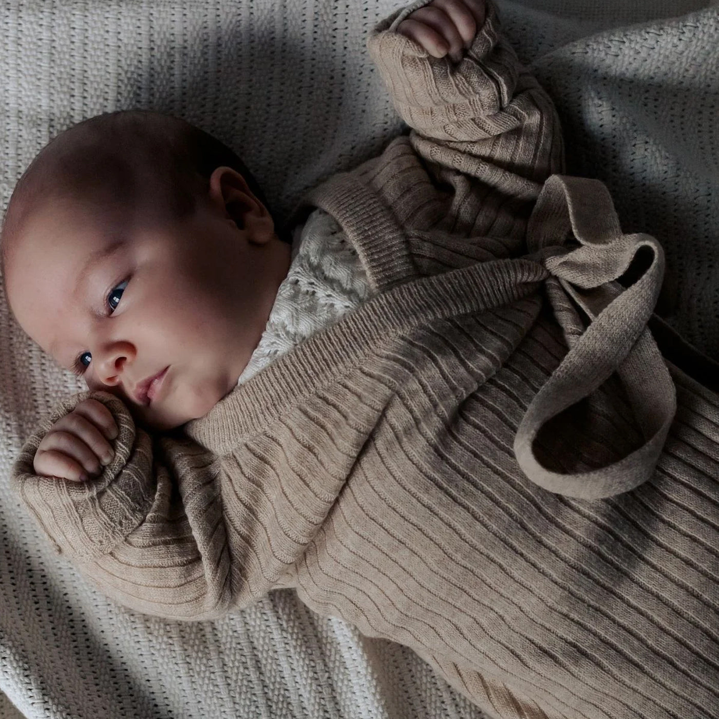 Moalie merinowol sleepsuit camel