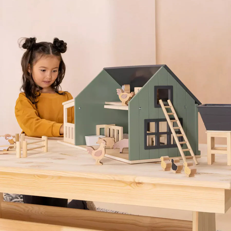 Coco Village houten boerderij met accessoires