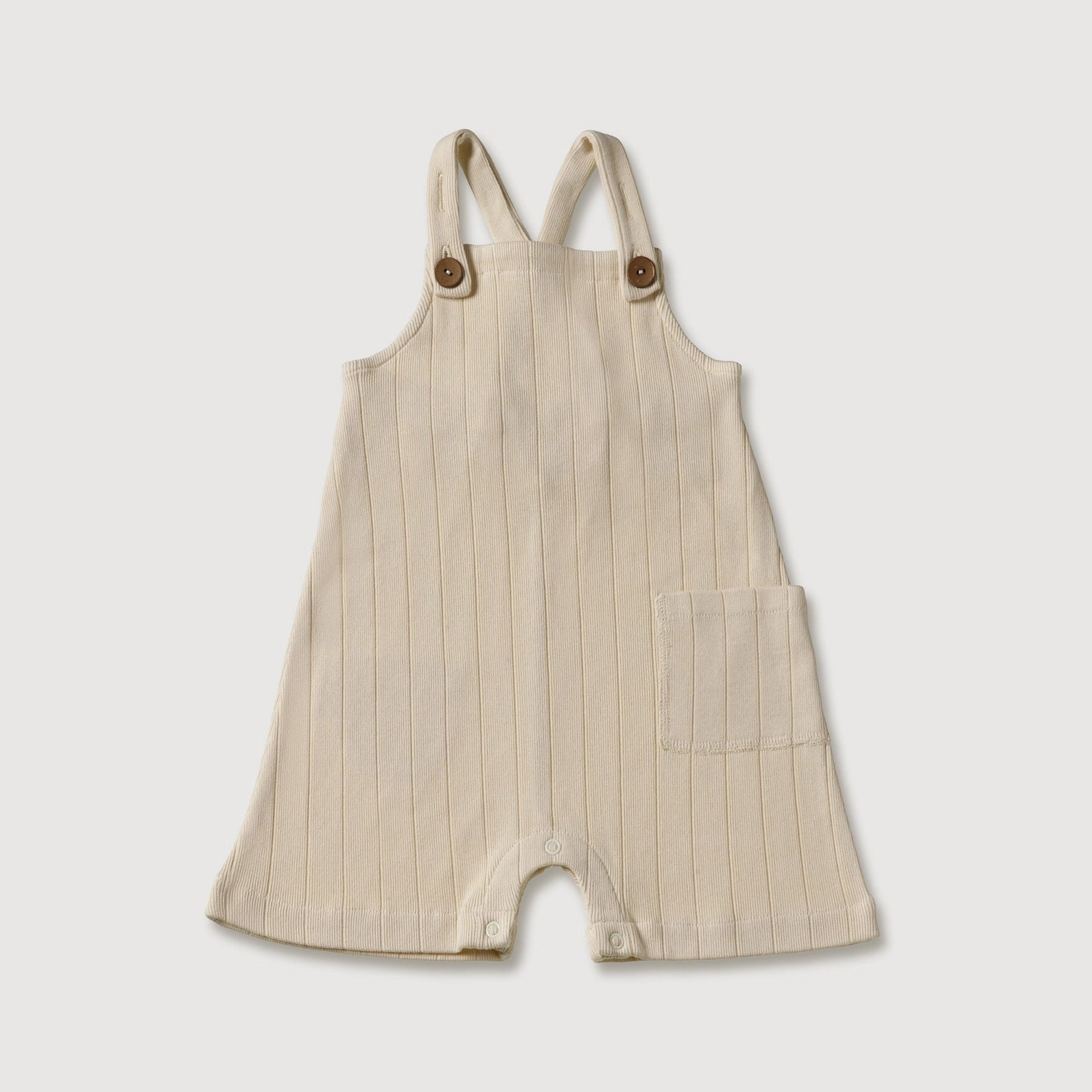 Finch & Fable ribgebreide salopette beige