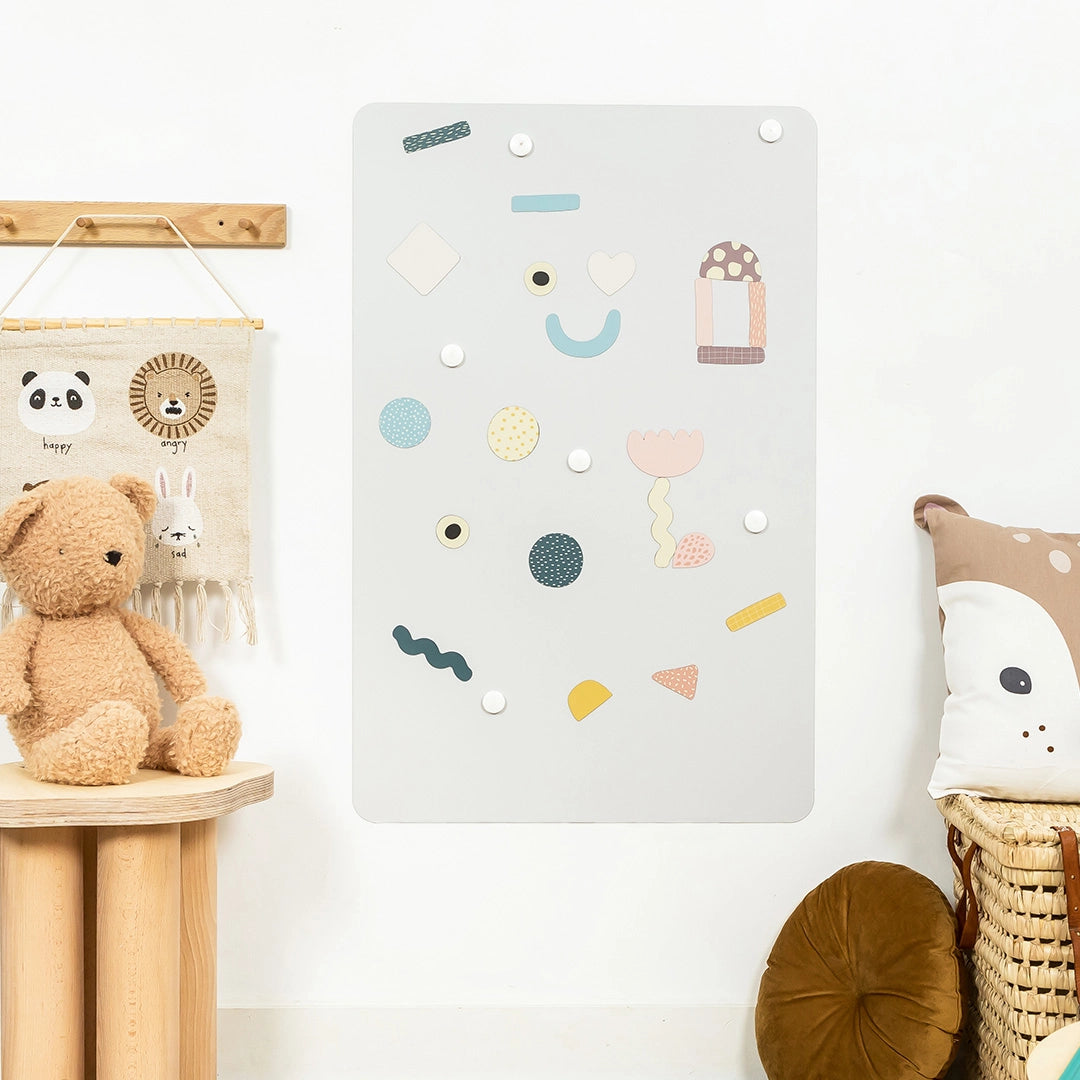 Ferflex magnetische muursticker rechthoek 58x38 cm grijs/beige