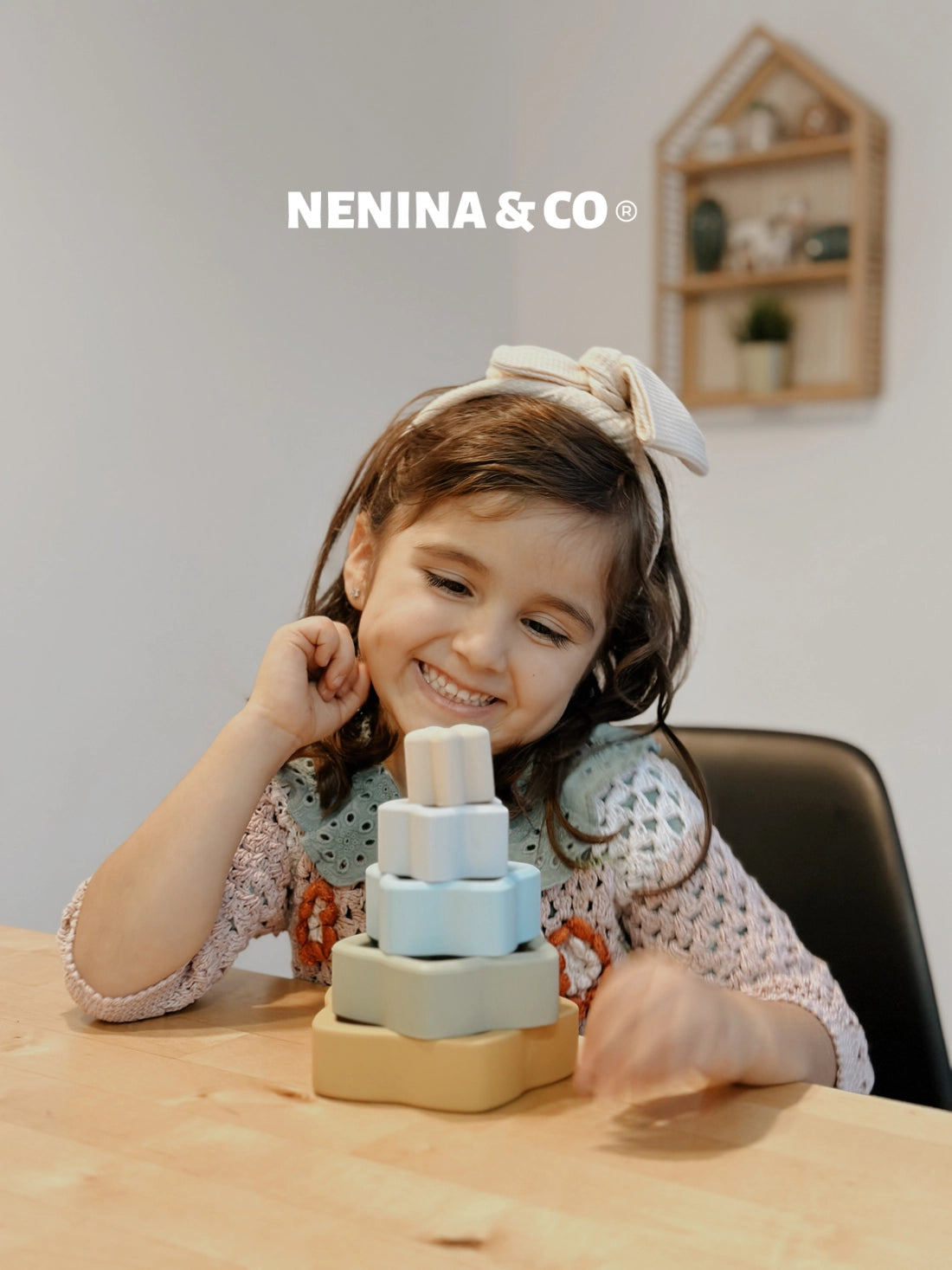 Nenina & Co siliconen stapel set blue