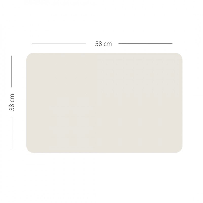 Ferflex magnetische muursticker rechthoek 58x38 cm grijs/beige