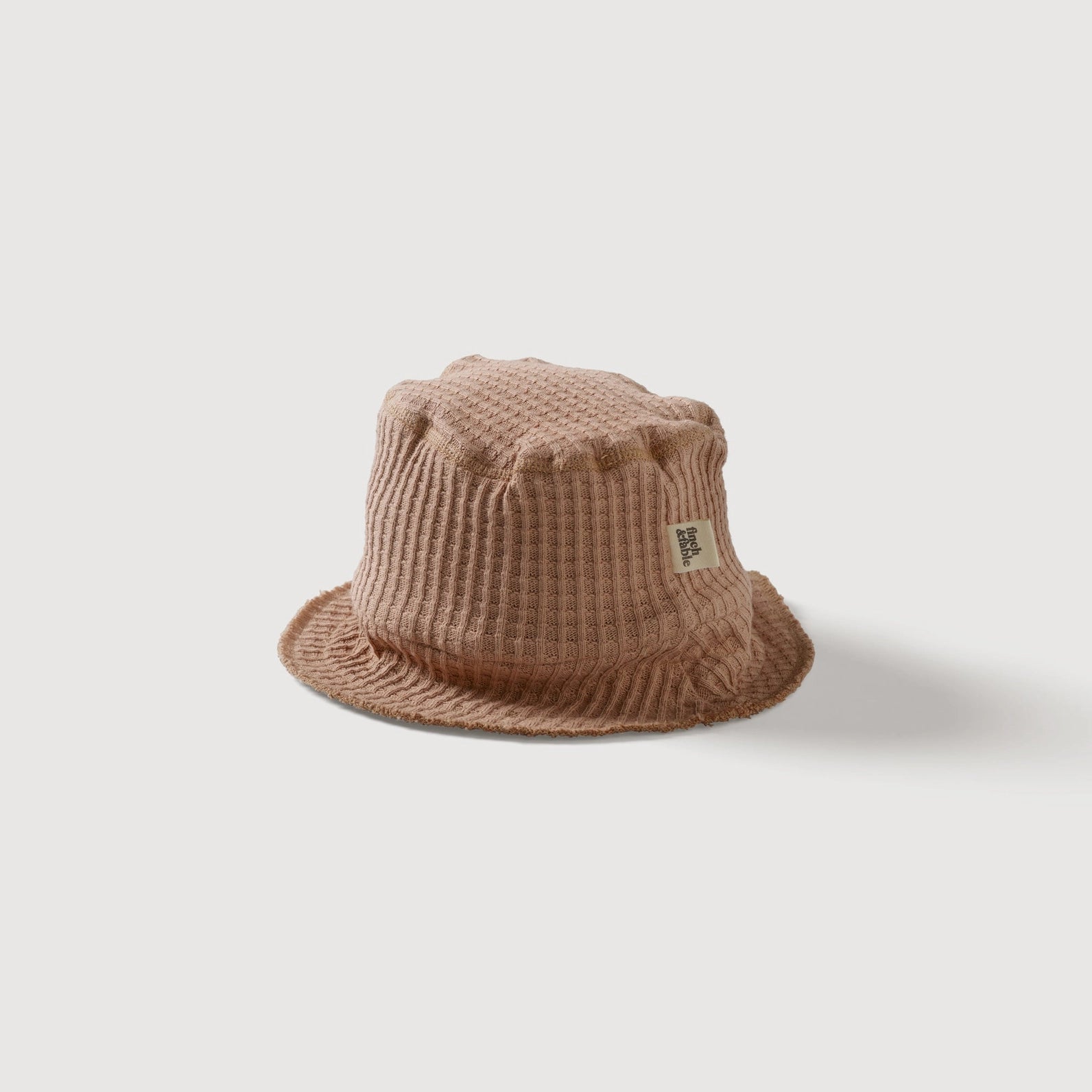 Finch & Fable bucket hat wafel bruin