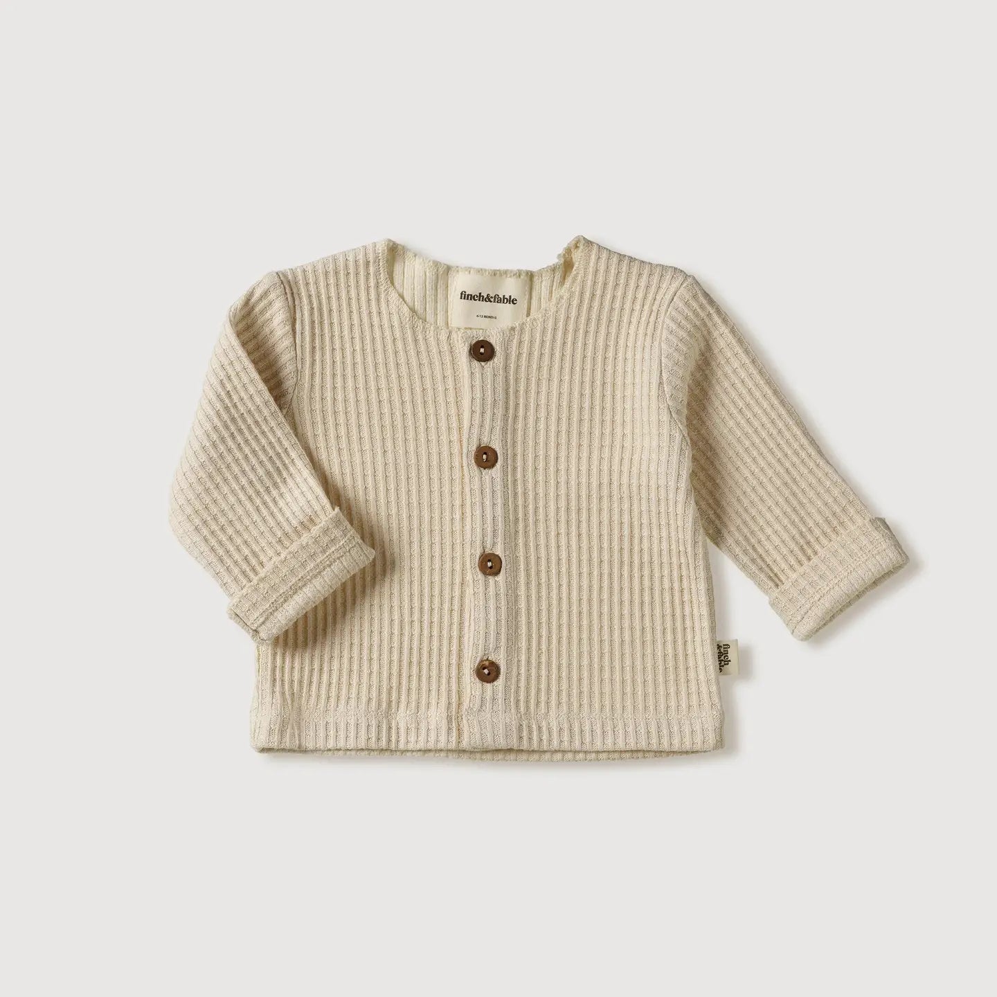 Finch & Fable vestje wafel sand