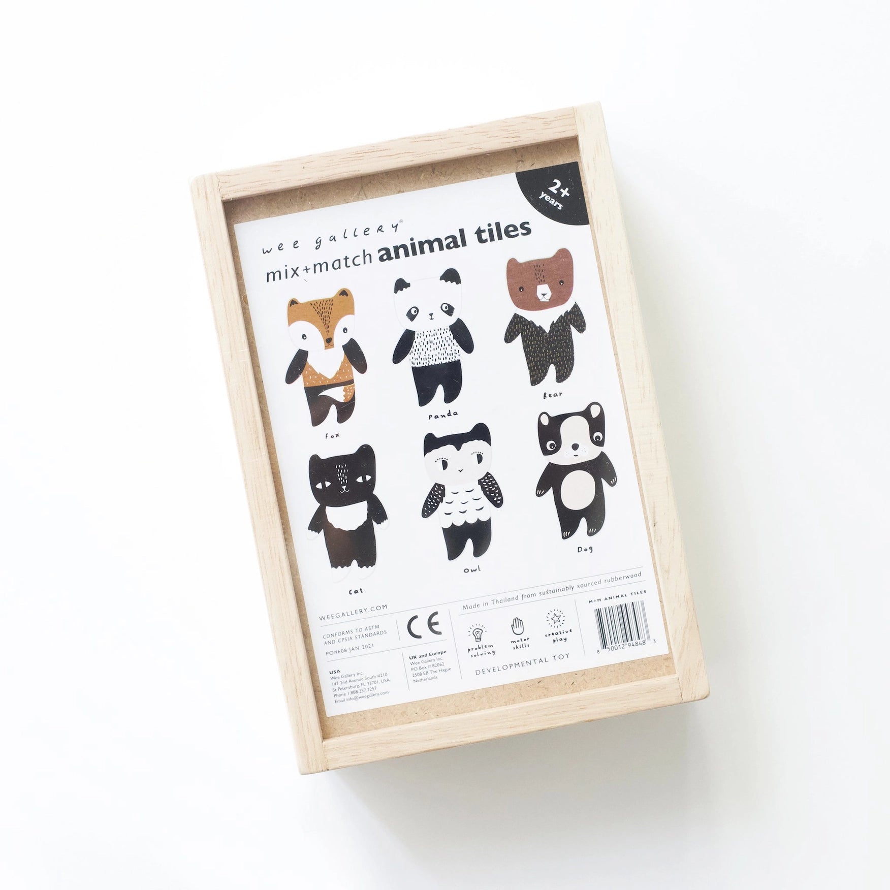 Wee Gallery mix & match houten dieren aankleedset