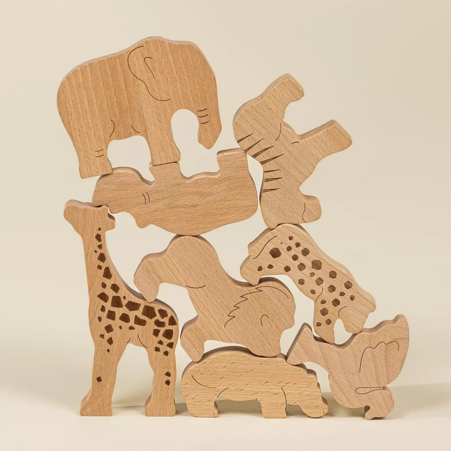 Coco Village houten balans puzzel savanne (8 stuks)