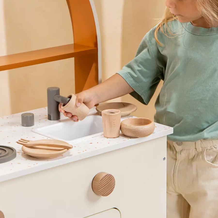 Coco Village houten servies set (12 stuks)
