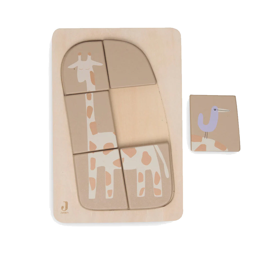 Jollein houten puzzel jungle jambo giraffe