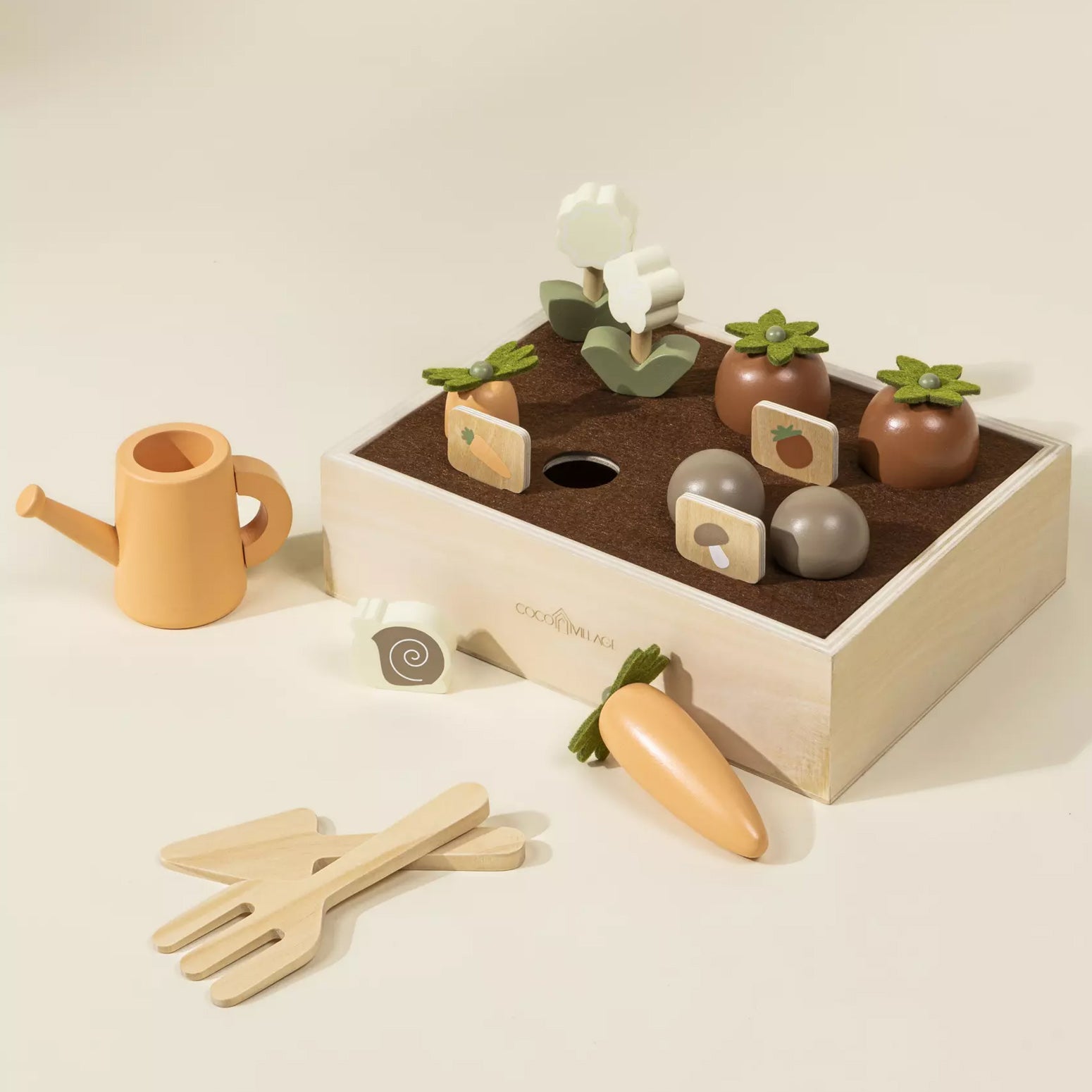 Coco Village houten moestuin set met accessoires