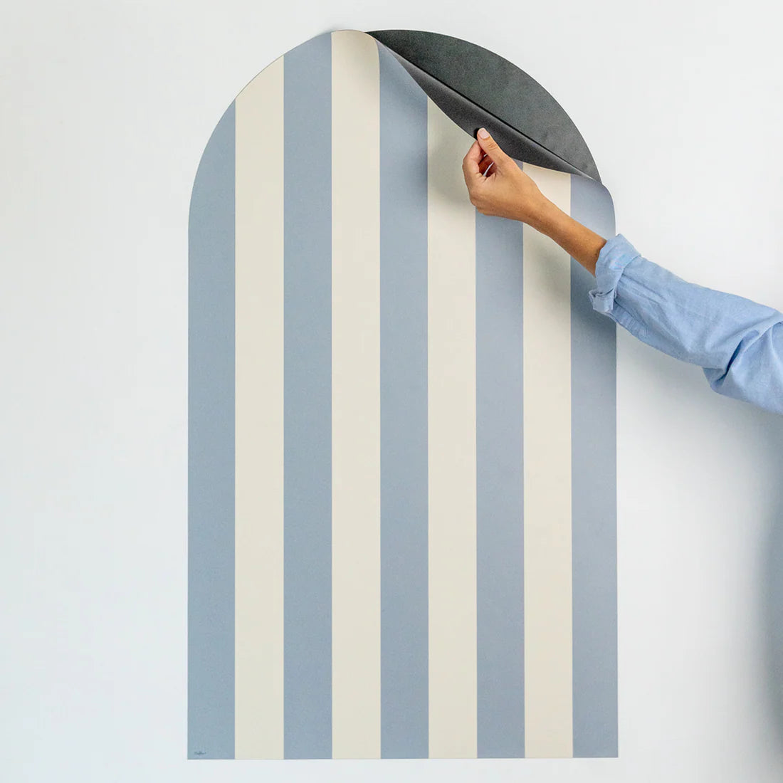 Ferflex magnetische muursticker boog blauw/beige gestreept